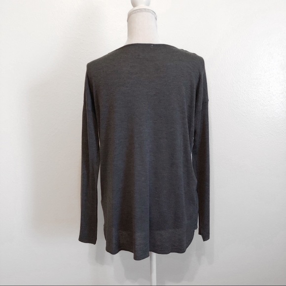 Charcoal fine knit sweater - Picture 3 of 4